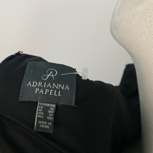 Adrianna Papell v-neck lace dress sleeveless - Picture 5 of 6